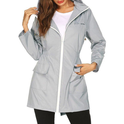 Manteau Femme Hiver À Capuche et Fermeture Éclair