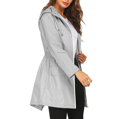 Manteau Femme Hiver À Capuche et Fermeture Éclair