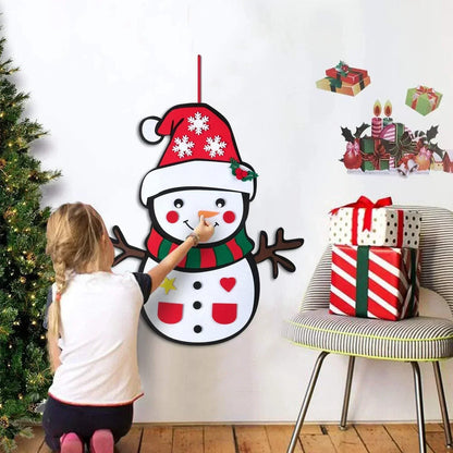 Arbre de Noël en Feutre Coloré pour Enfants