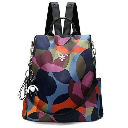 Sac à dos Floral avec Bretelles Réglables et Poche Intérieure