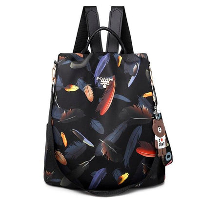 Sac à dos Floral avec Bretelles Réglables et Poche Intérieure
