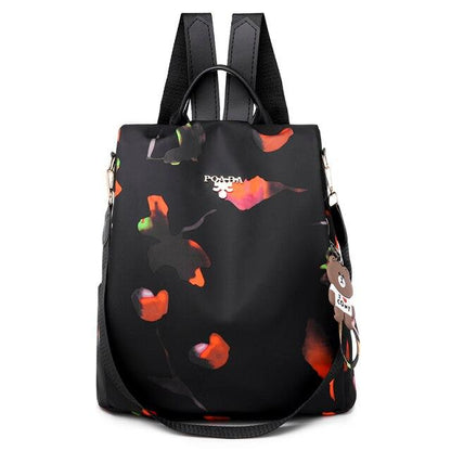 Sac à dos Floral avec Bretelles Réglables et Poche Intérieure