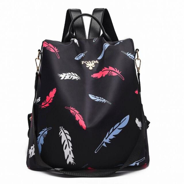 Sac à dos Floral avec Bretelles Réglables et Poche Intérieure