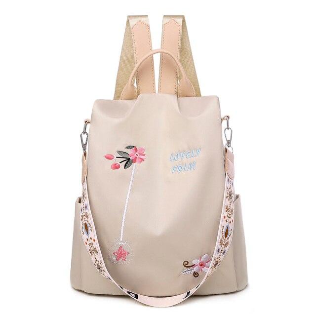 Sac à dos Floral avec Bretelles Réglables et Poche Intérieure