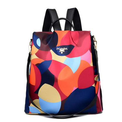 Sac à dos Floral avec Bretelles Réglables et Poche Intérieure