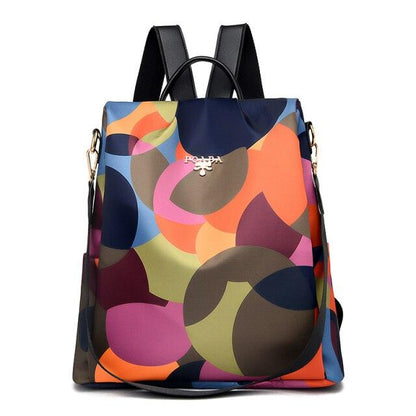 Sac à dos Floral avec Bretelles Réglables et Poche Intérieure
