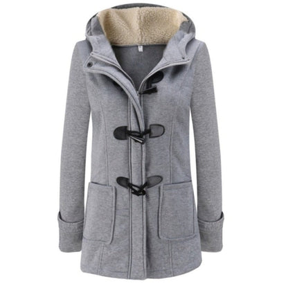 Manteau D'hiver Élégant avec Capuche Amovible - PanierRoyale