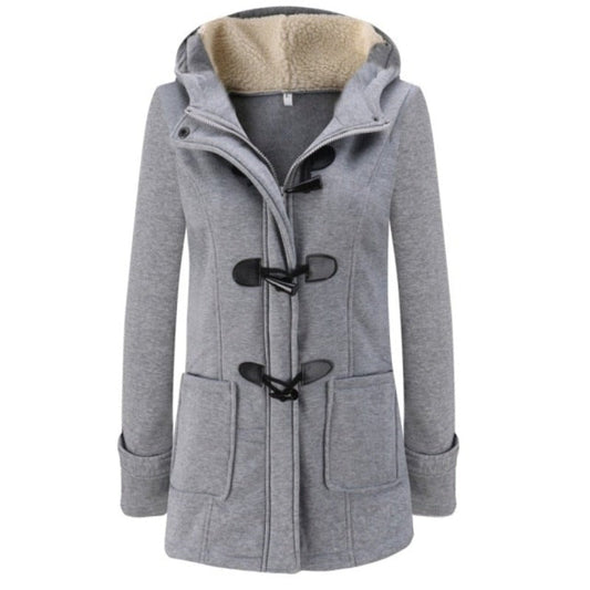 Manteau D'hiver Élégant avec Capuche Amovible - PanierRoyale