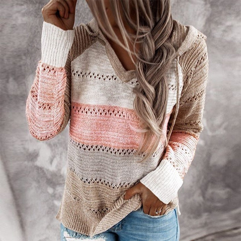 Pull en Maille Coloré Femme Hiver - PanierRoyale