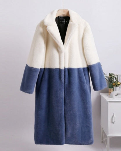 Manteau Femme Hiver Noir ou Beige Chic et Élégant
