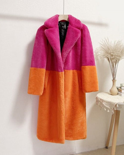 Manteau Femme Hiver Noir ou Beige Chic et Élégant