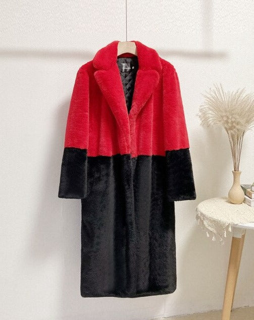 Manteau Femme Hiver Noir ou Beige Chic et Élégant