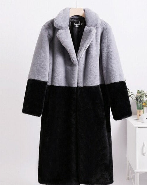 Manteau Femme Hiver Noir ou Beige Chic et Élégant