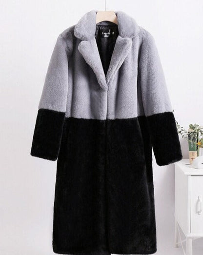 Manteau Femme Hiver Noir ou Beige Chic et Élégant