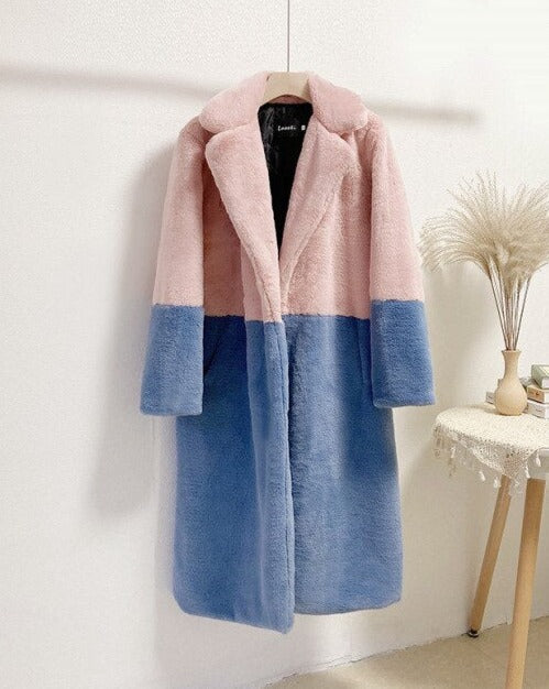 Manteau Femme Hiver Noir ou Beige Chic et Élégant