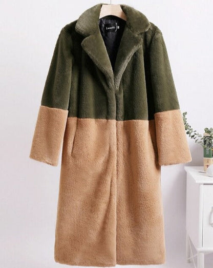 Manteau Femme Hiver Noir ou Beige Chic et Élégant
