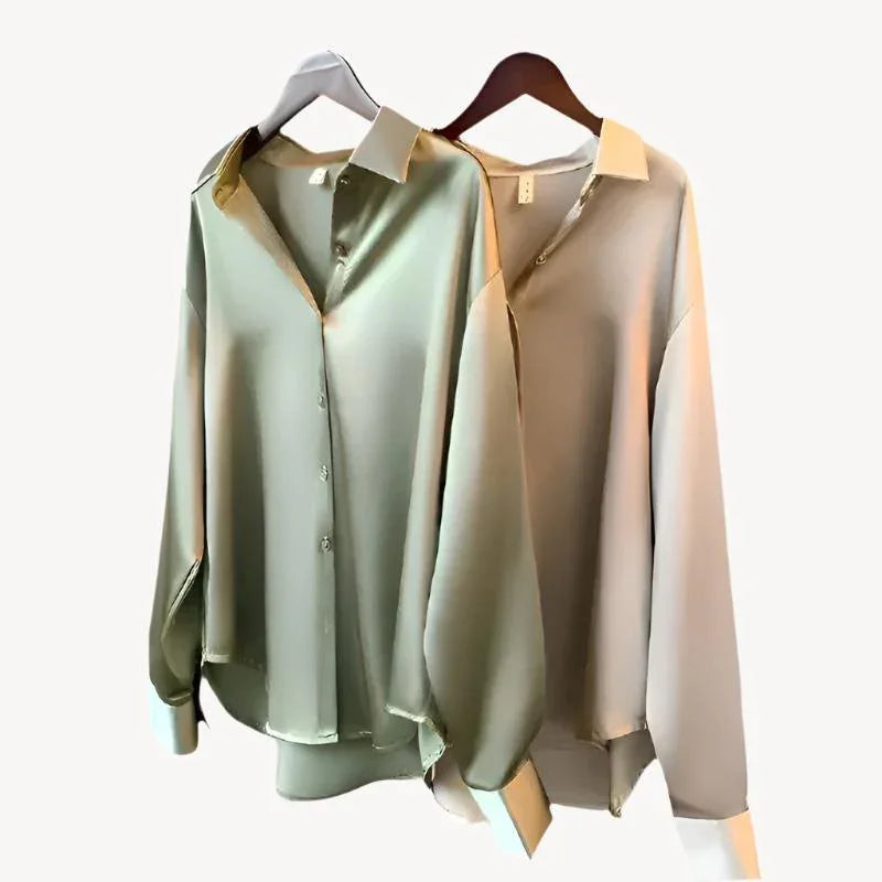 Chemise Femme Élégante en Soie Léger - PanierRoyale