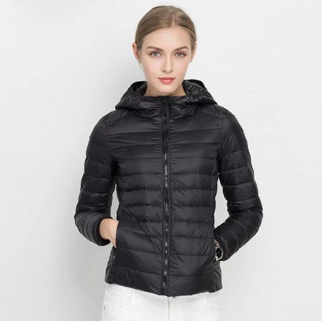 Veste Femme Hiver Légère et Chaude avec Capuche