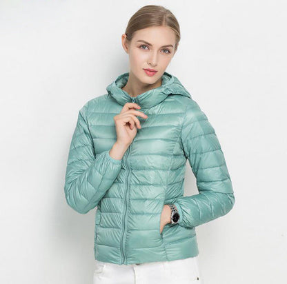Veste Femme Hiver Légère et Chaude avec Capuche