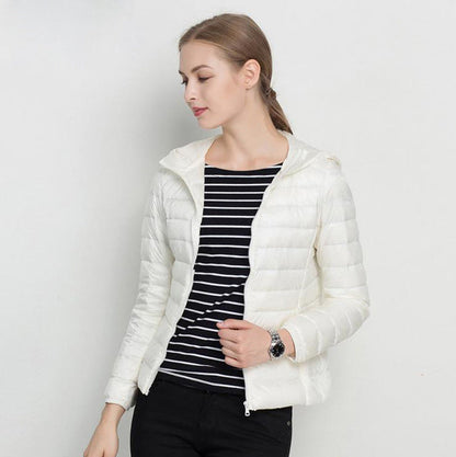 Veste Femme Hiver Légère et Chaude avec Capuche
