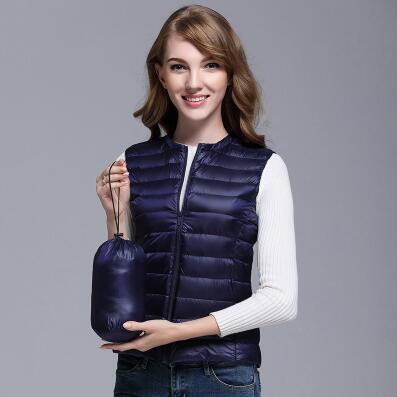 Gilet Femme Sans Manches Élégant Zippé
