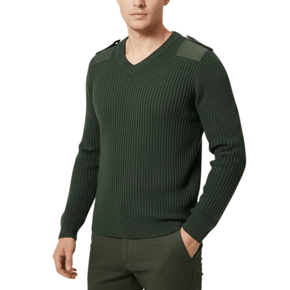 Pull en maille épais à manches longues avec détails brodés