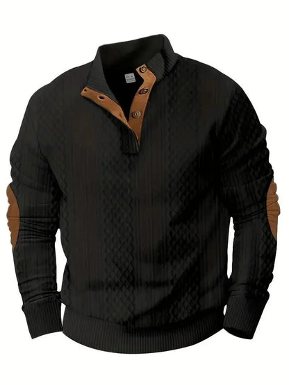 Pull Outdoor Robuste avec Renforts Épaules et Coudes