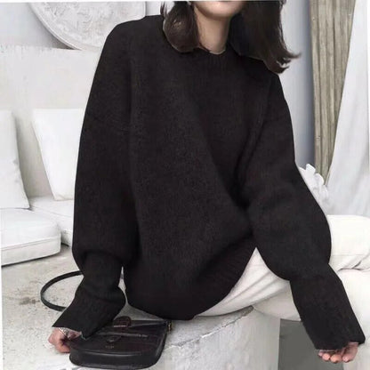 Pull Femme à Manches Longues Doux et Chaude pour Tous les Jours