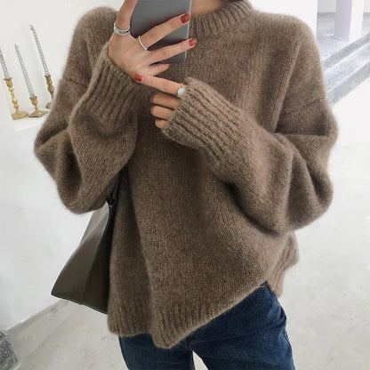 Pull Femme à Manches Longues Doux et Chaude pour Tous les Jours - PanierRoyale