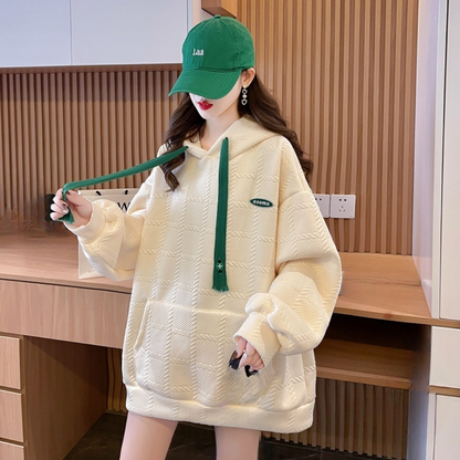 DORIS - Sweat à Capuche Texturé pour Femmes