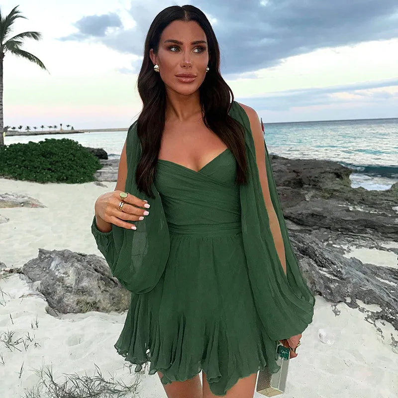 Robe Été Femme Courte Manches Longues