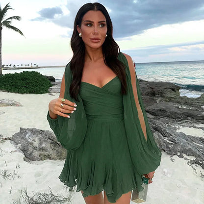 Robe Été Femme Courte Manches Longues