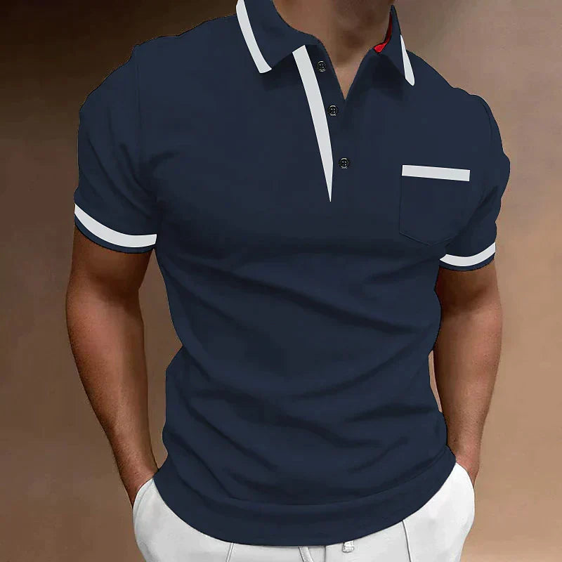 Polo Homme Casual Décontracté pour Tous les Jours