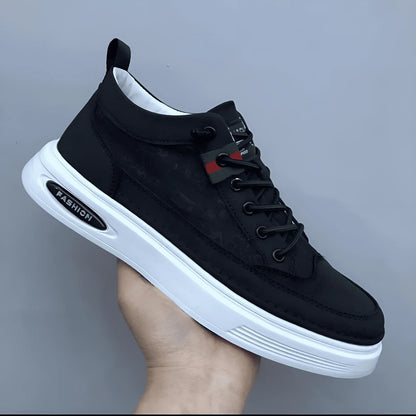 Baskets Homme Cuir Noir Étanche Sportif