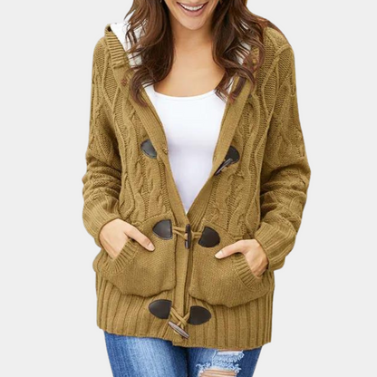 KAHLIA - Cardigan à Capuche Détendue pour Femme