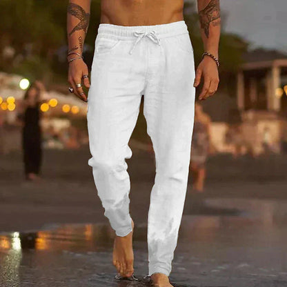Pantalon Lin Homme Slim Chic