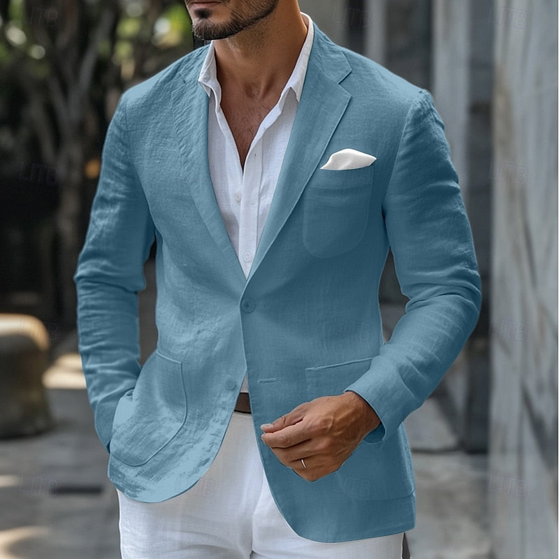Veste Homme Beige Élégante pour Travail