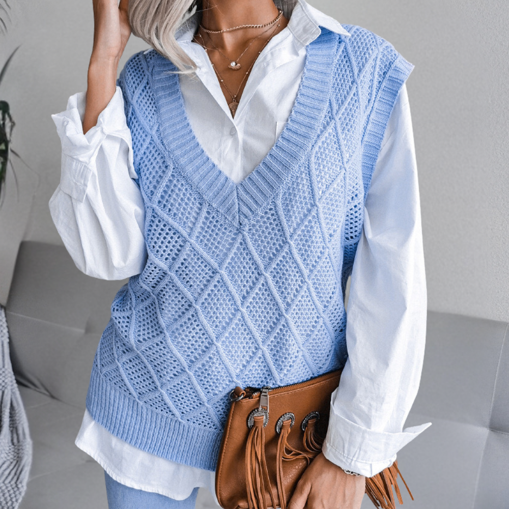 Gilet Femme Tricot Chic et Élégant