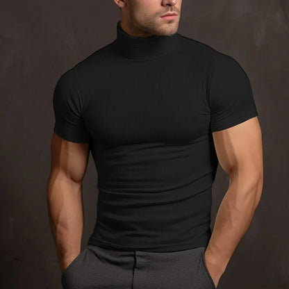 T-shirt Homme Noir Casual Décontracté - PanierRoyale