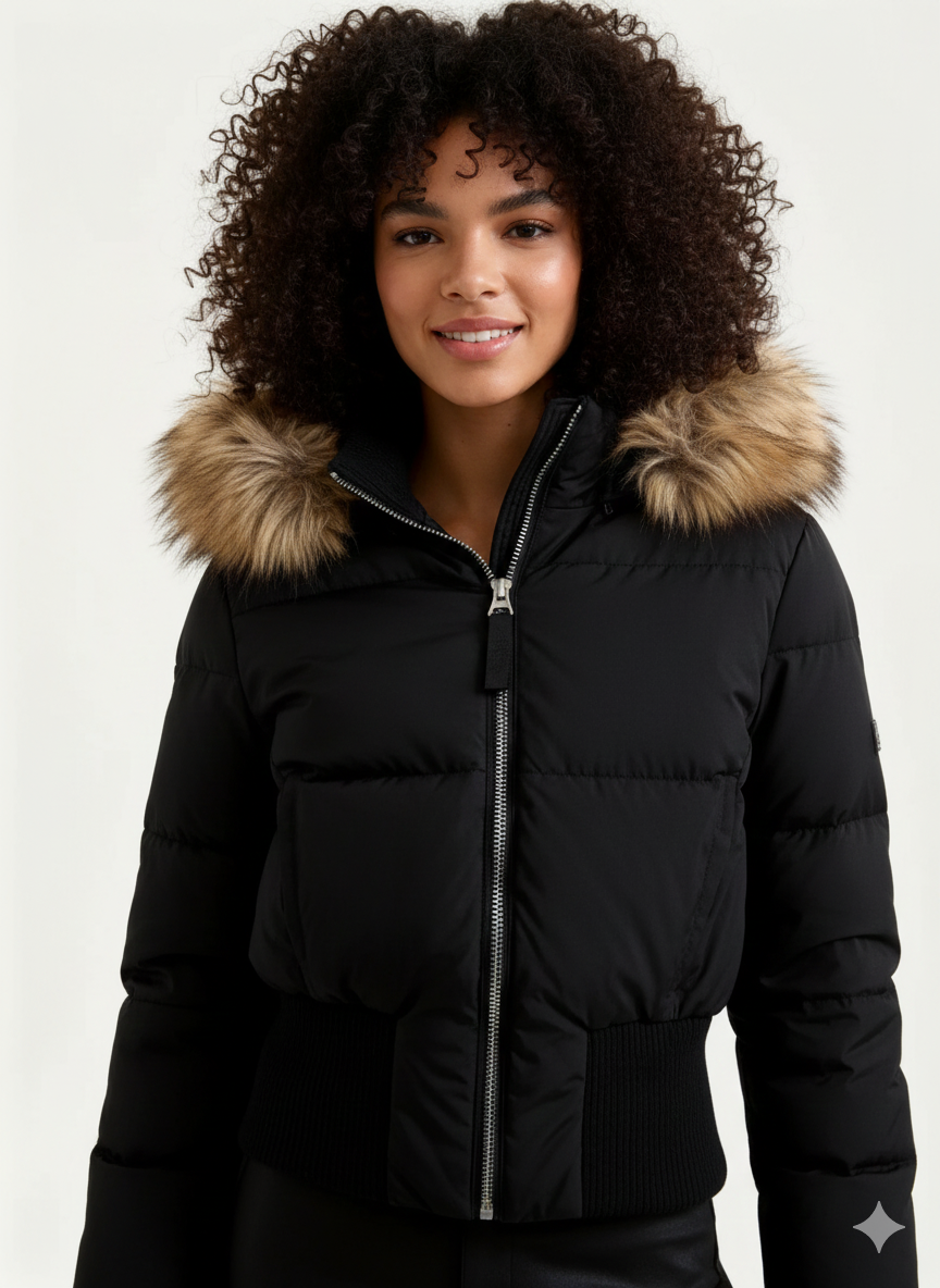 Parka Femme Hiver Simili Cuir Élégant - PanierRoyale