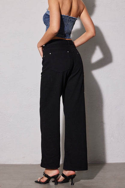 Jean Large Taille Utility Moderne