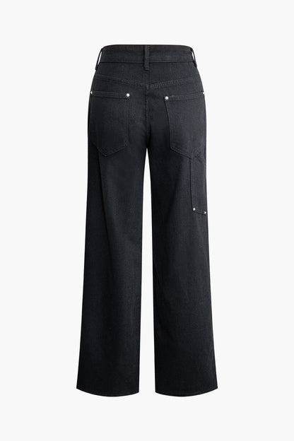 Jean Large Taille Utility Moderne
