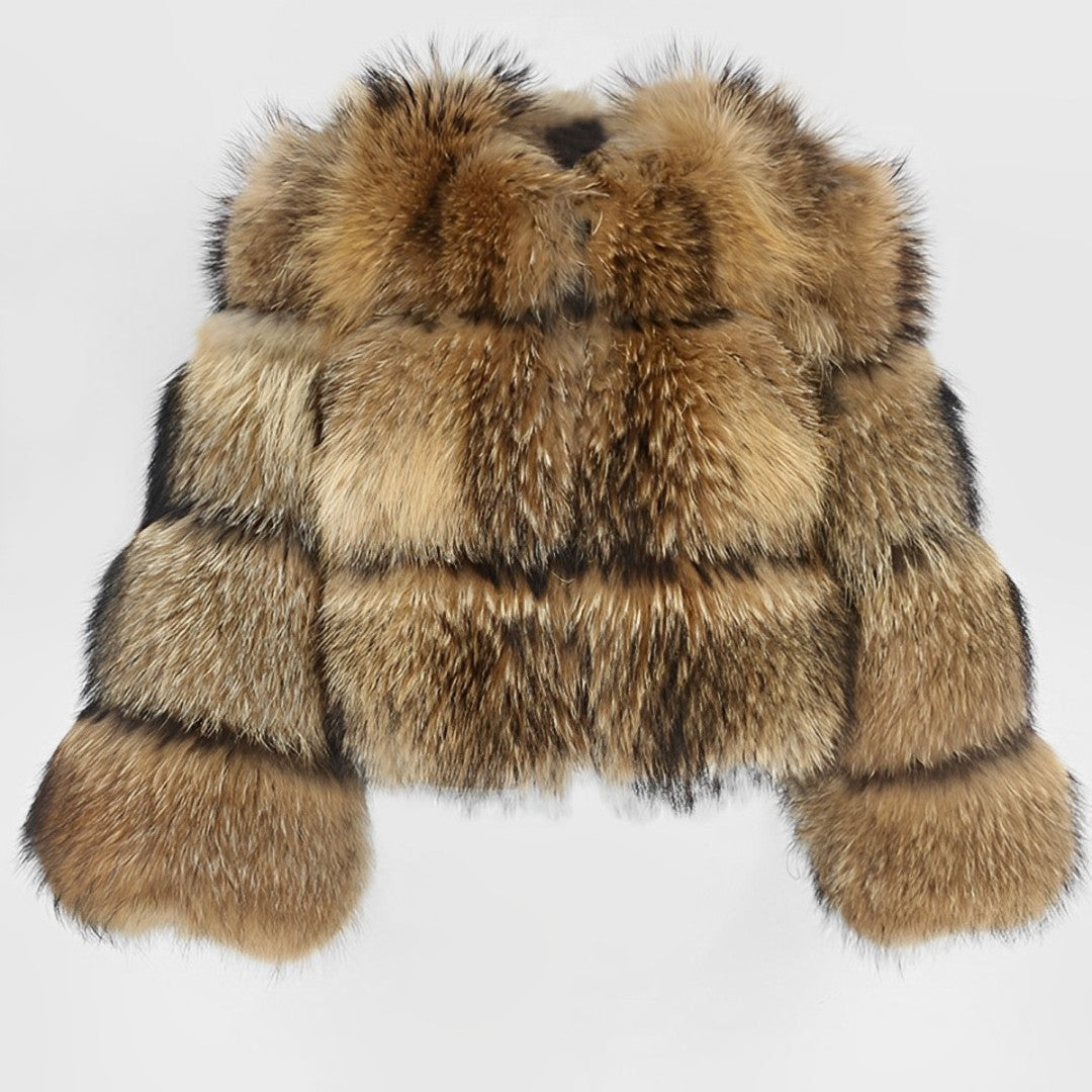 Manteau Femme Hiver Élégant Simili Fourrure Doublé