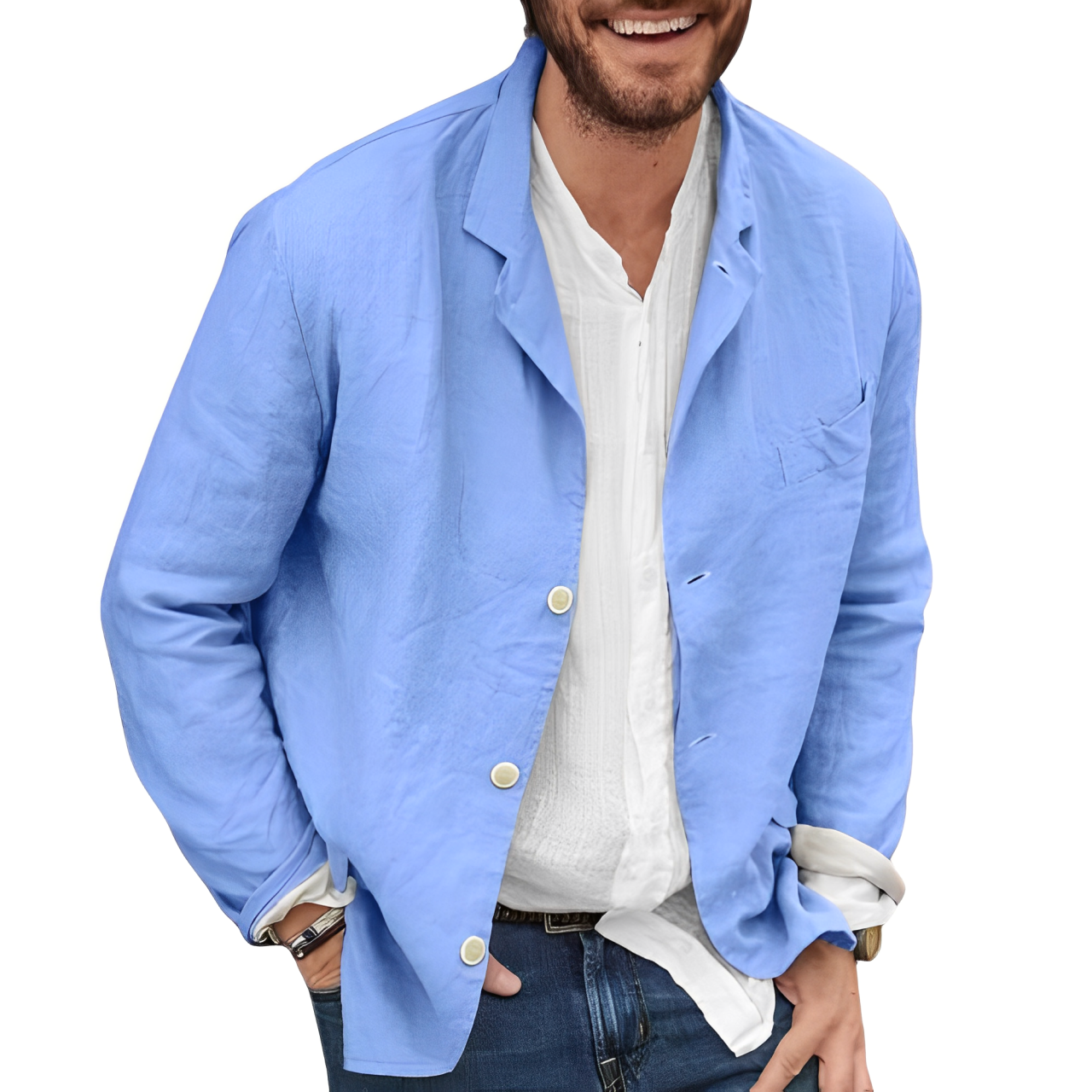 Veste Lin Homme Élégante et Confortable