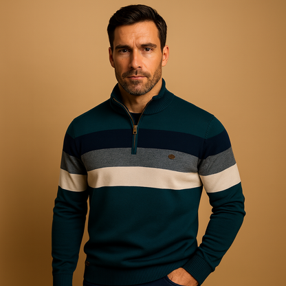 Pull Homme Rayé Col V