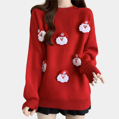 CARMINA - Pull de Noël Moderne pour Femmes