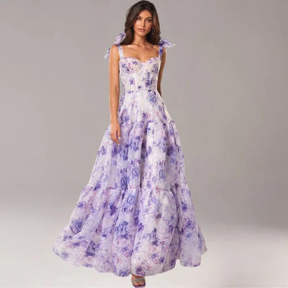 Robe Été Legère à Fleurs pour Femme