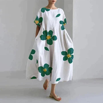 Robe Florale Élégante pour Femme - Confort et Décontraction