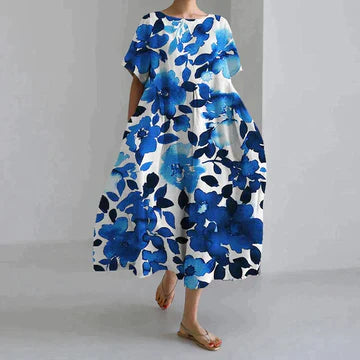 Robe Florale Élégante pour Femme - Confort et Décontraction