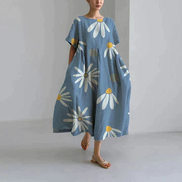Robe Florale Élégante pour Femme - Confort et Décontraction